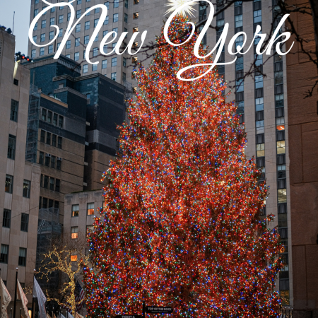 Digital christmas travel guide to New York City